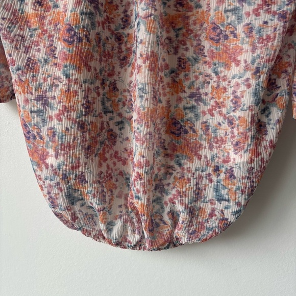 Pretty Little Thing Maternity Pink Floral Plisse Mini Dress Long Sleeve Fitted - Picture 7 of 14